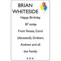 BRIAN WHITESIDE