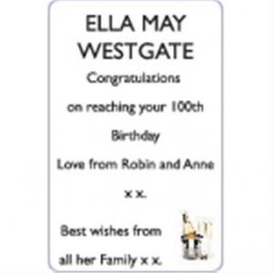 ELLA MAY WESTGATE