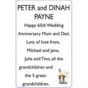 PETER and DINAH PAYNE