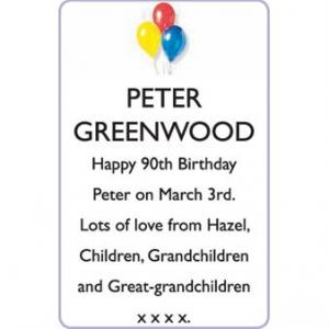 PETER GREENWOOD