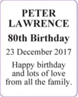 PETER LAWRENCE